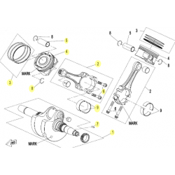 vilebrequin /piston